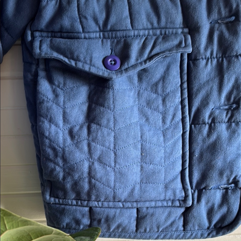 Blue Quilted Jacket - Picture 3 of 4